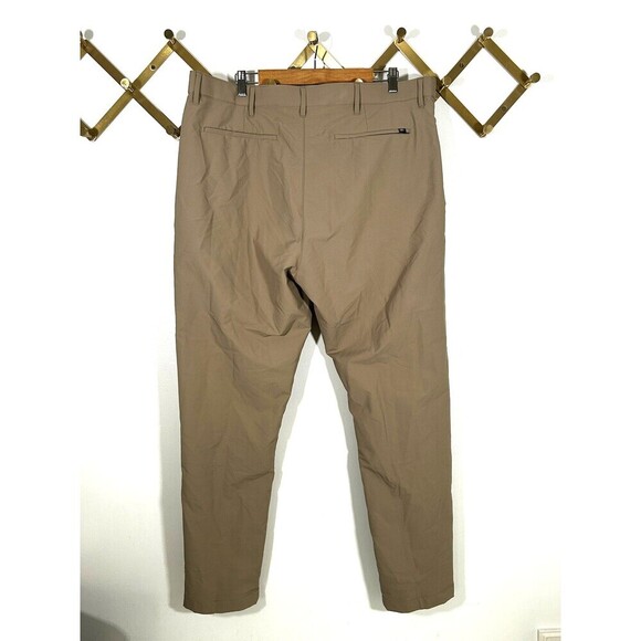 New Banana Republic Men's Stretch Slim Fit Flat Front Pants Khaki 40x32 nwt - Picture 5 of 9